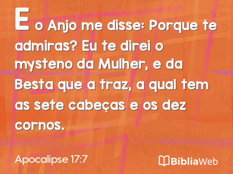 Apocalipse 17:7 em imagem para compartilhar