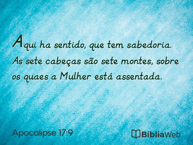 Apocalipse 17:9 em imagem para compartilhar