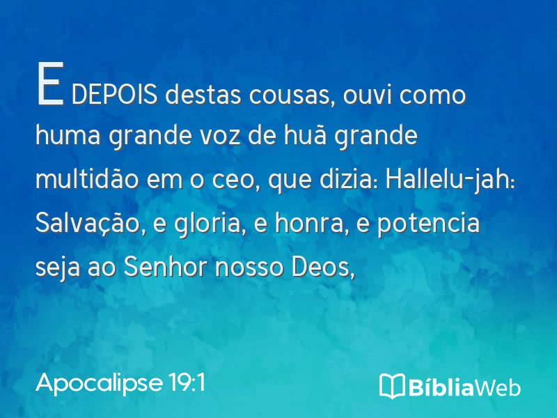 Apocalipse 19:1 em imagem para compartilhar