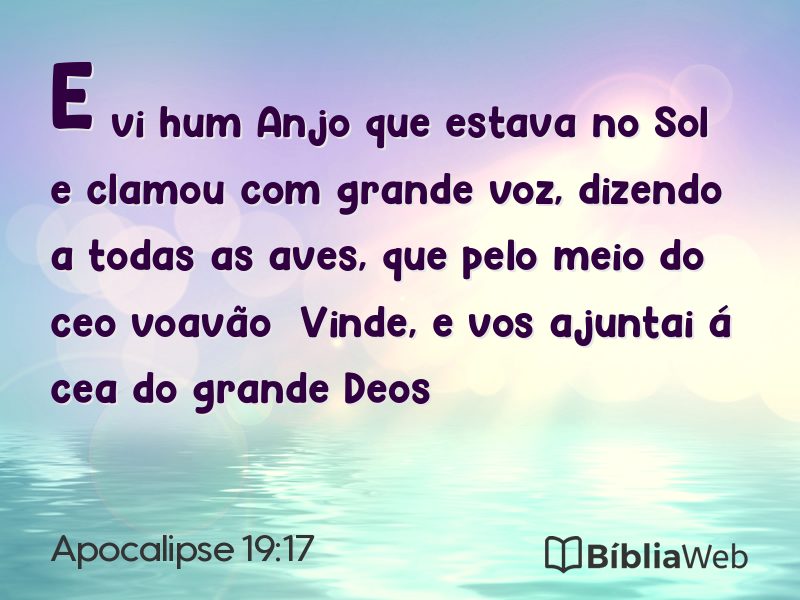 Apocalipse 19:17 em imagem para compartilhar