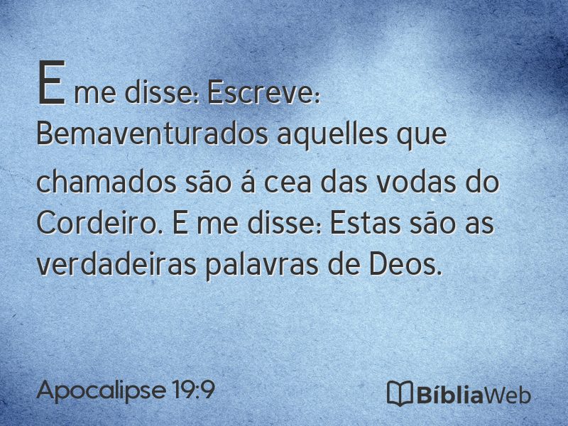 Apocalipse 19:9 em imagem para compartilhar