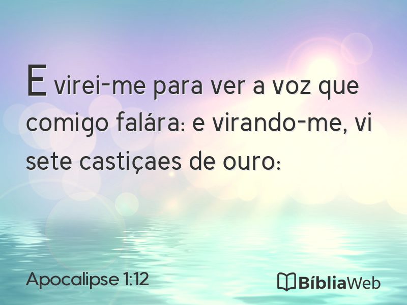 Apocalipse 1:12 em imagem para compartilhar