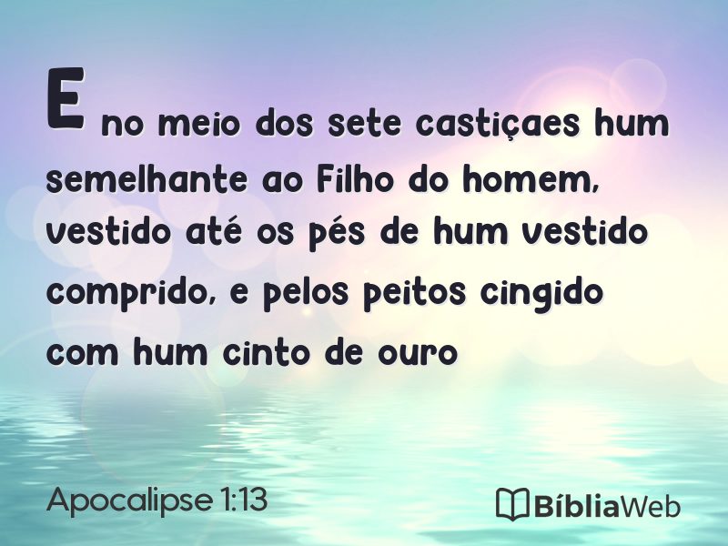 Apocalipse 1:13 em imagem para compartilhar
