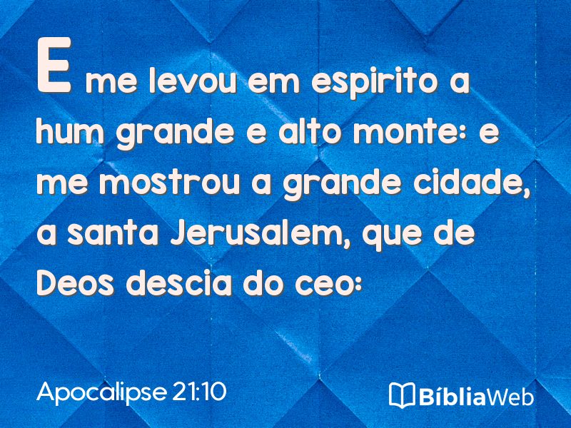 Apocalipse 21:10 em imagem para compartilhar