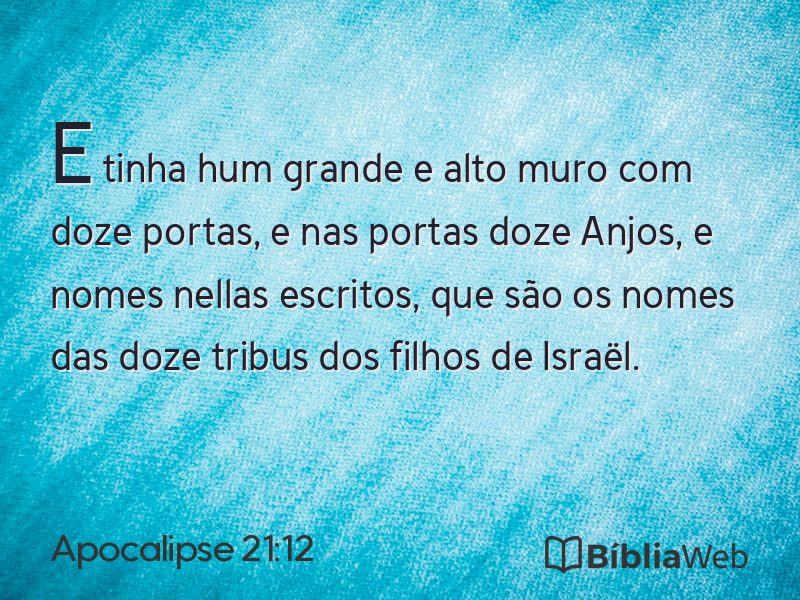 Apocalipse 21:12 em imagem para compartilhar