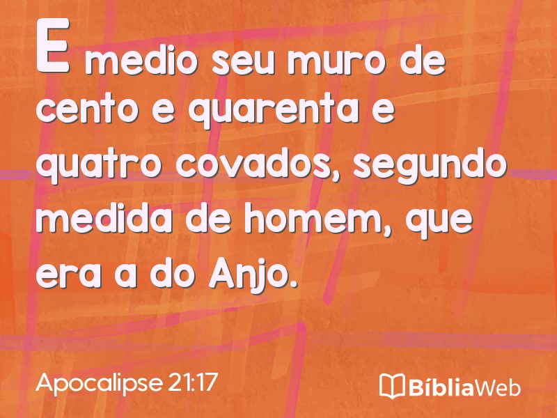 Apocalipse 21:17 em imagem para compartilhar
