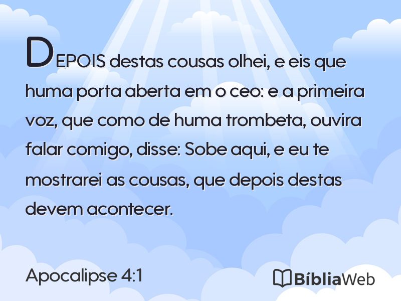 Apocalipse 4:1 em imagem para compartilhar