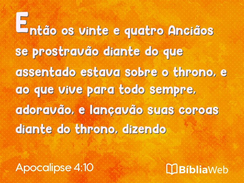Apocalipse 4:10 em imagem para compartilhar