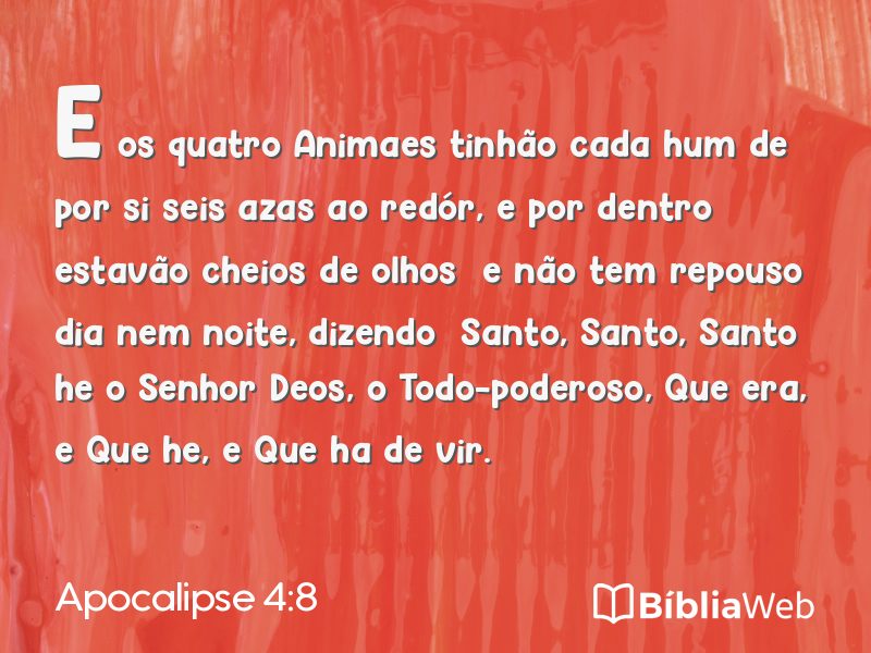 Apocalipse 4:8 em imagem para compartilhar