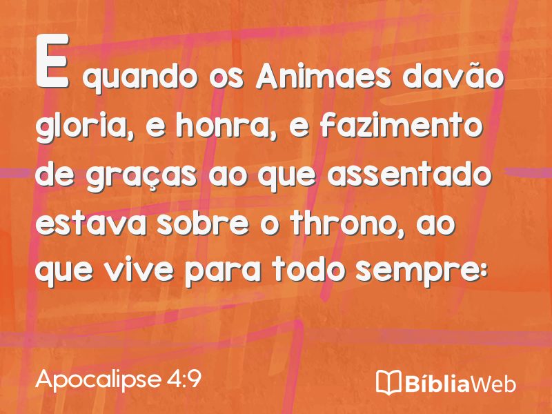 Apocalipse 4:9 em imagem para compartilhar