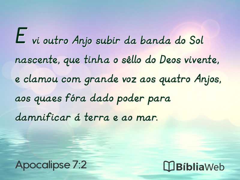 Apocalipse 7:2 em imagem para compartilhar