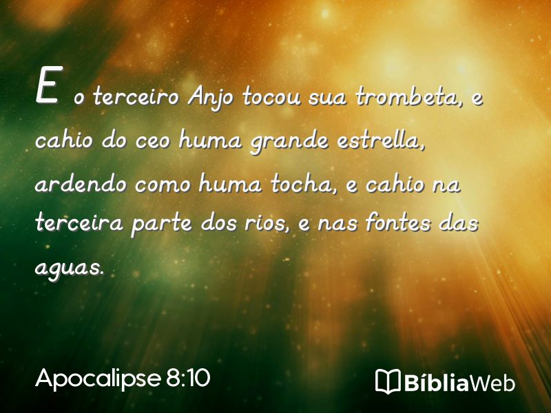 Apocalipse 8:10 em imagem para compartilhar