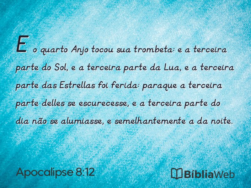 Apocalipse 8:12 em imagem para compartilhar