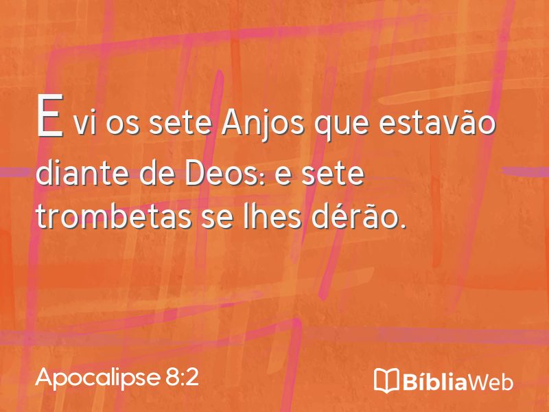 Apocalipse 8:2 em imagem para compartilhar
