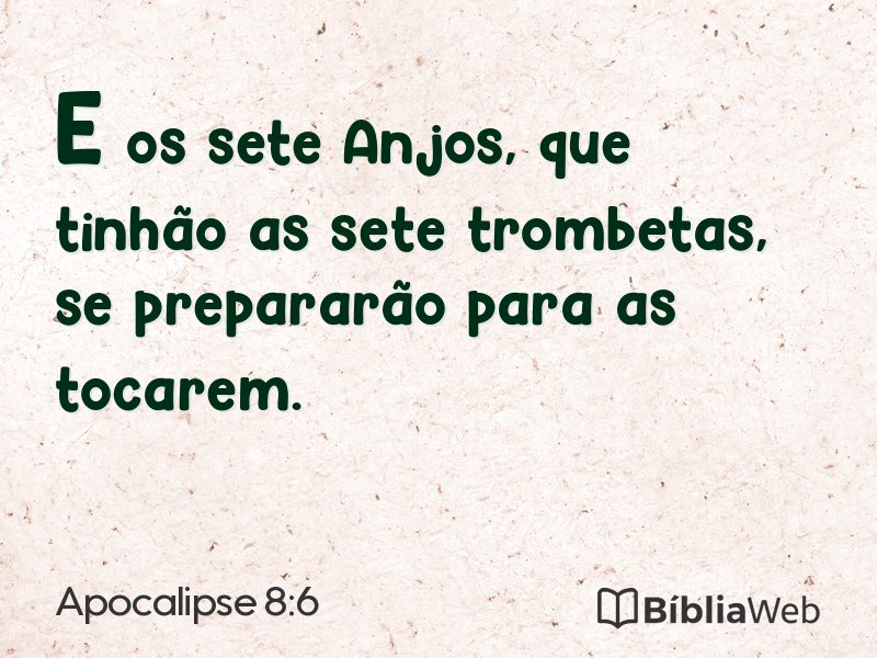 Apocalipse 8:6 em imagem para compartilhar