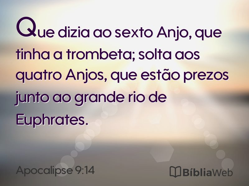 Apocalipse 9:14 em imagem para compartilhar