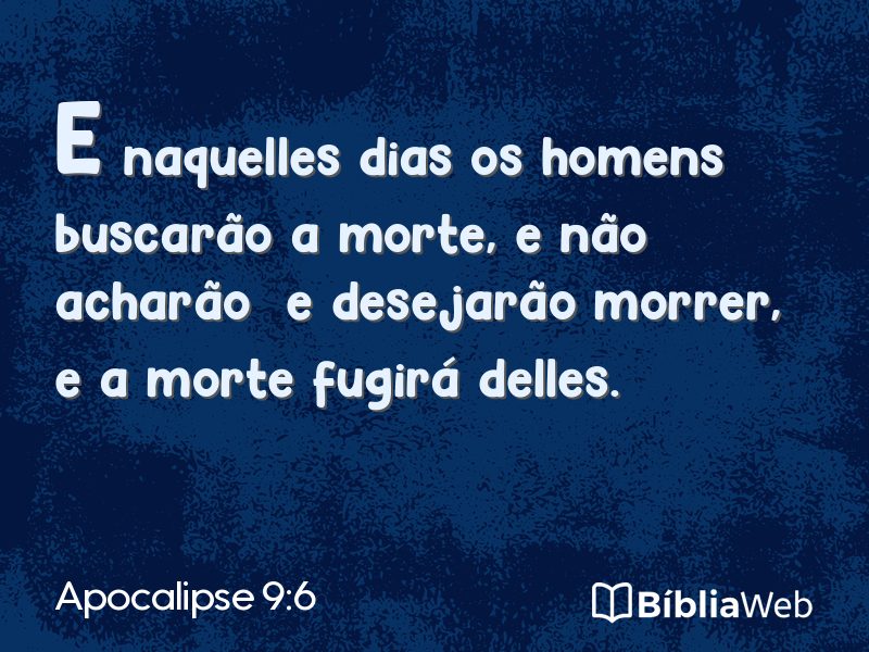 Apocalipse 9:6 em imagem para compartilhar