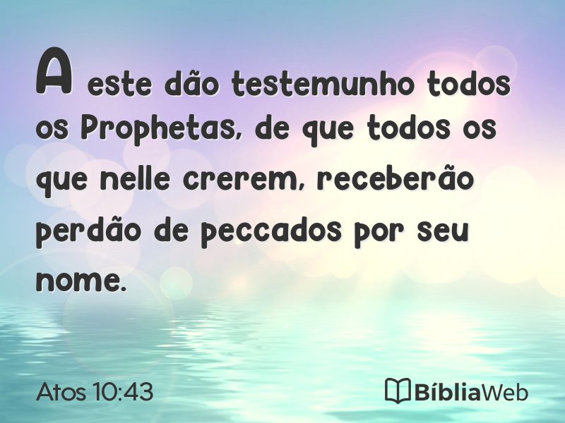 Atos 10:43 em imagem para compartilhar