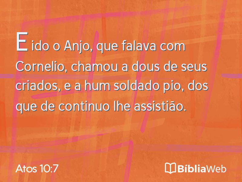 Atos 10:7 em imagem para compartilhar