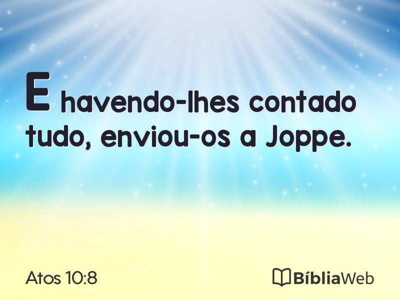 Atos 10:8 em imagem para compartilhar
