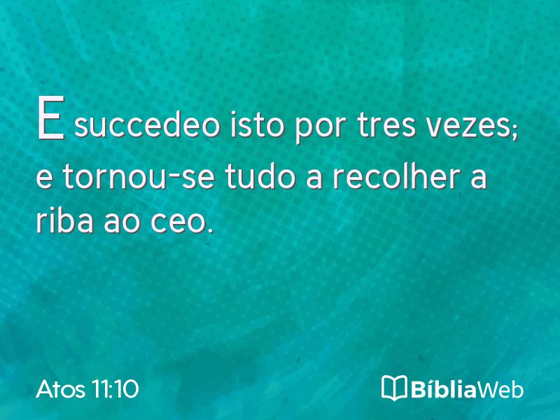 Atos 11:10 em imagem para compartilhar