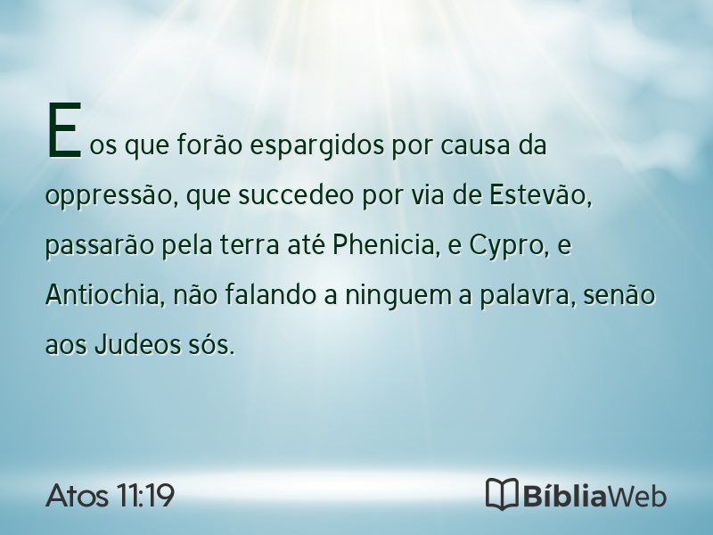 Atos 11:19 em imagem para compartilhar