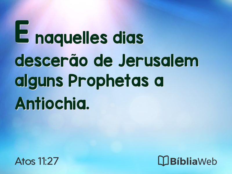 Atos 11:27 em imagem para compartilhar