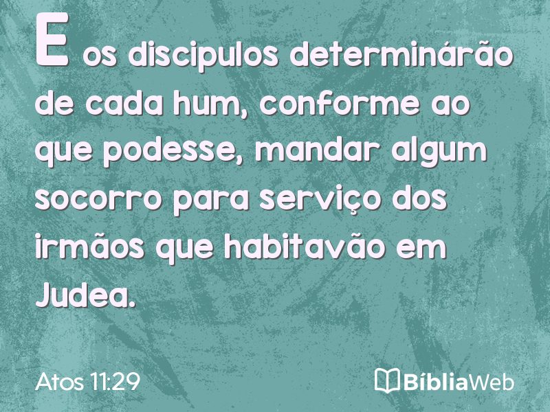Atos 11:29 em imagem para compartilhar