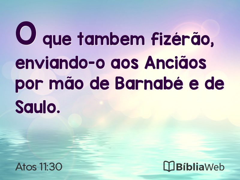 Atos 11:30 em imagem para compartilhar