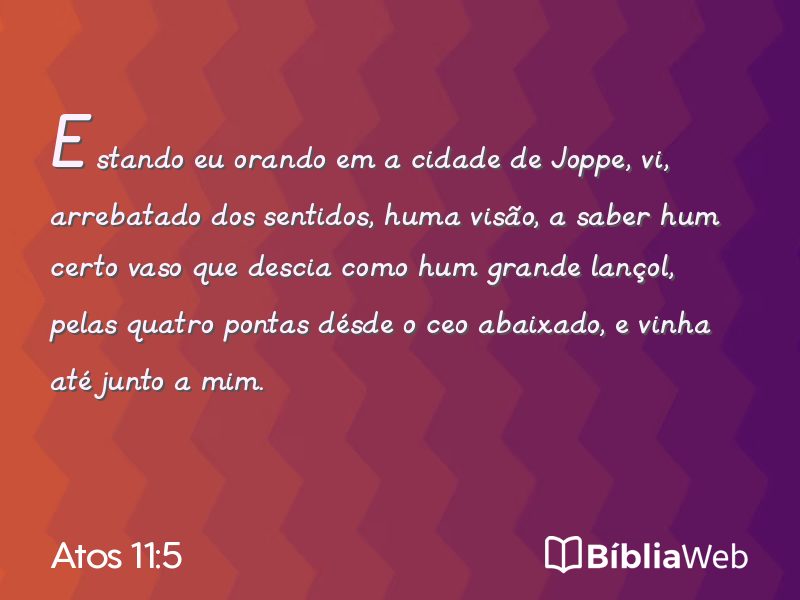 Atos 11:5 em imagem para compartilhar