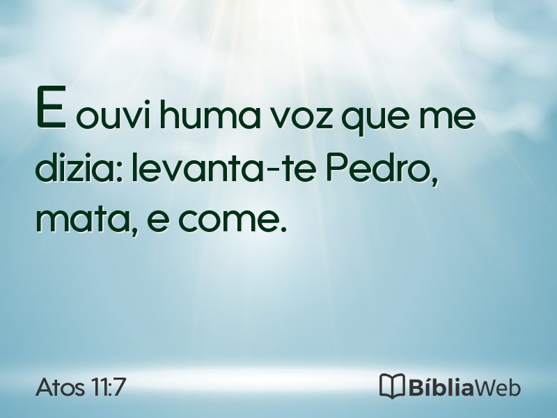 Atos 11:7 em imagem para compartilhar