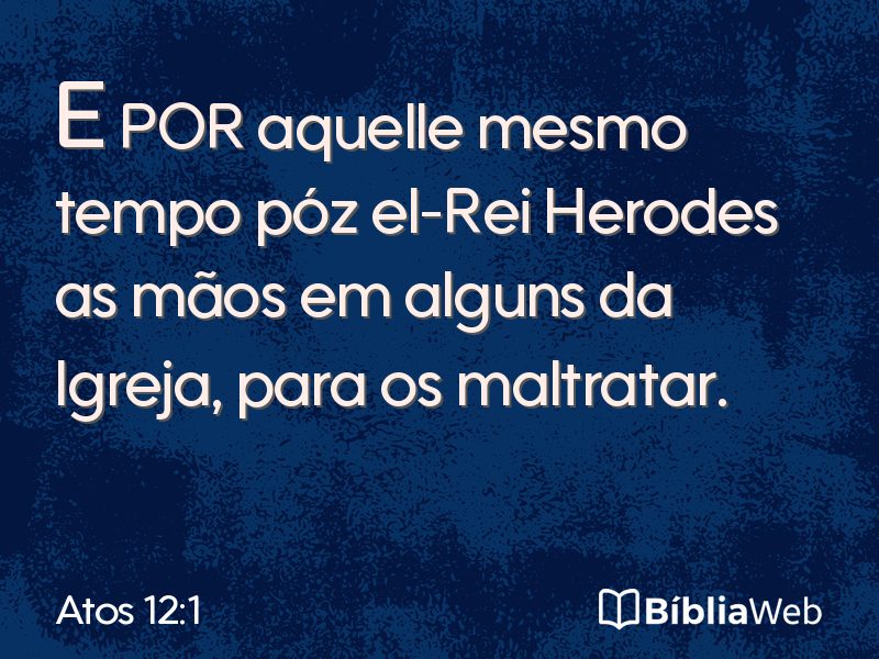 Atos 12:1 em imagem para compartilhar