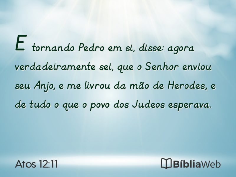 Atos 12:11 em imagem para compartilhar