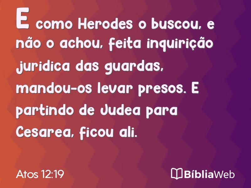 Atos 12:19 em imagem para compartilhar