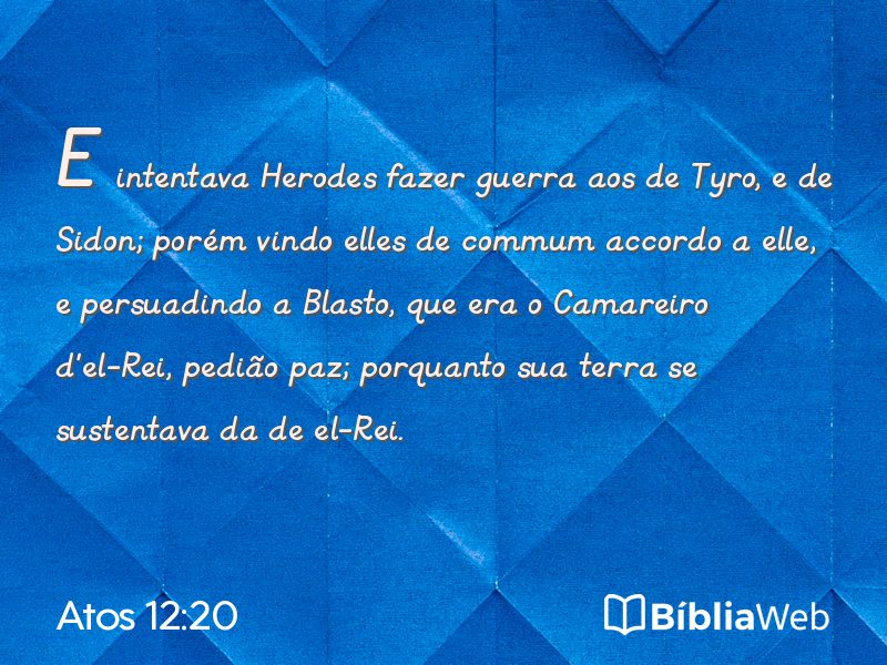 Atos 12:20 em imagem para compartilhar