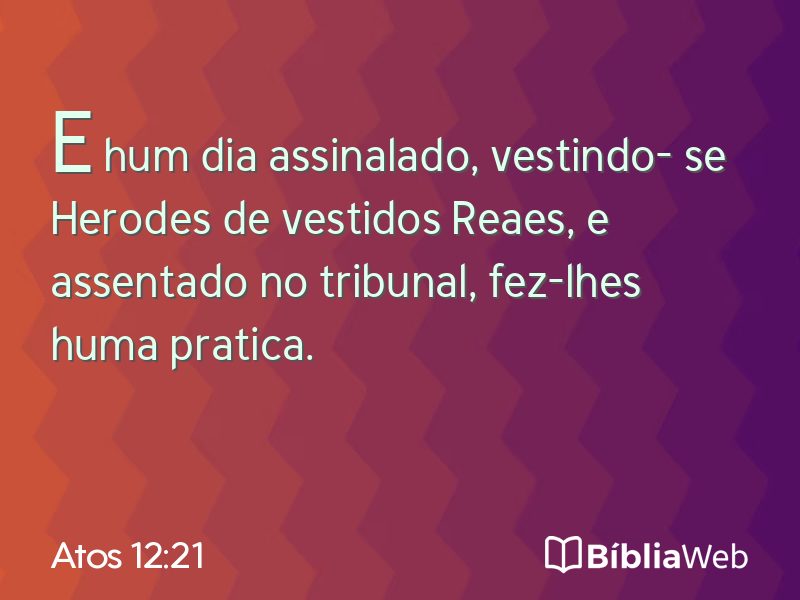 Atos 12:21 em imagem para compartilhar