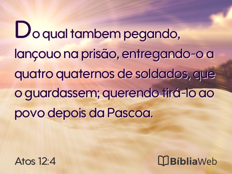 Atos 12:4 em imagem para compartilhar