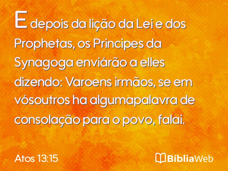 Atos 13:15 em imagem para compartilhar
