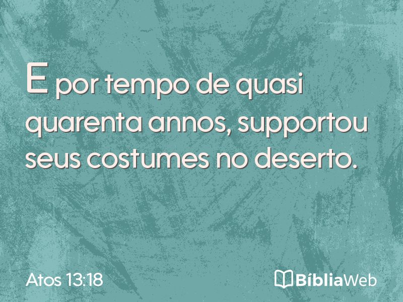 Atos 13:18 em imagem para compartilhar