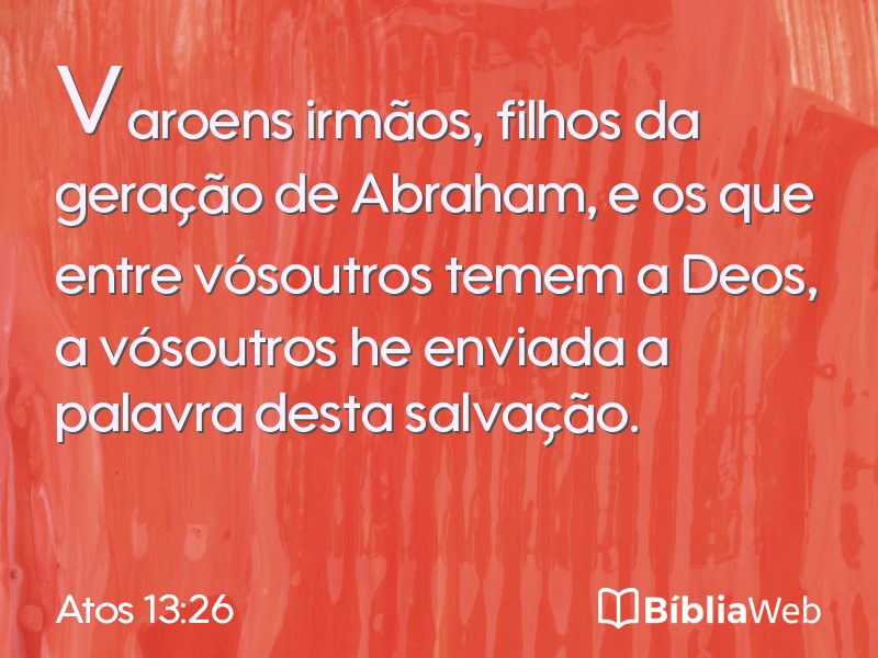 Atos 13:26 em imagem para compartilhar