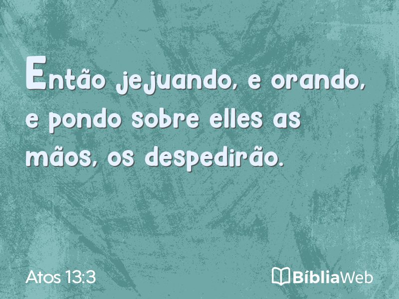 Atos 13:3 em imagem para compartilhar