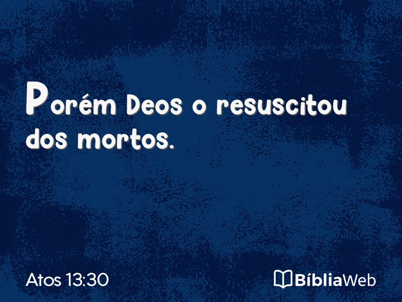 Atos 13:30 em imagem para compartilhar