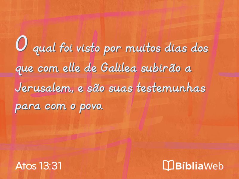 Atos 13:31 em imagem para compartilhar