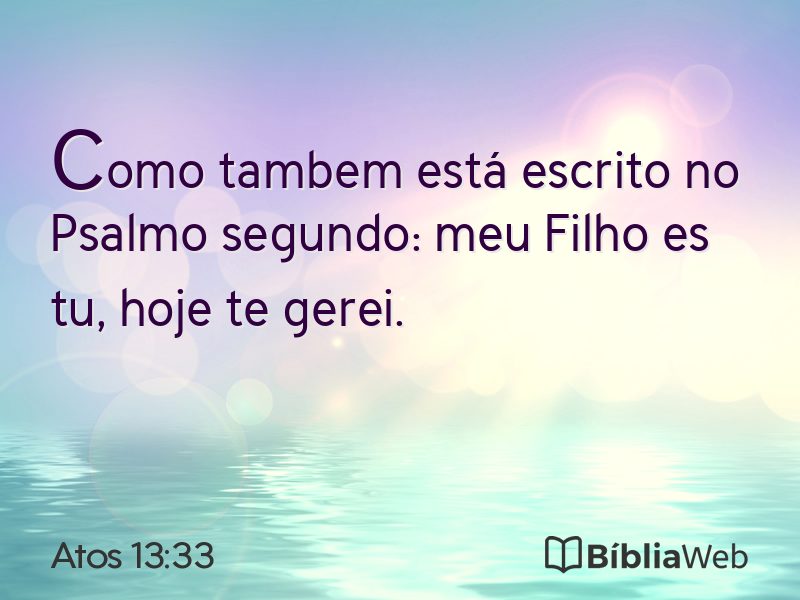 Atos 13:33 em imagem para compartilhar