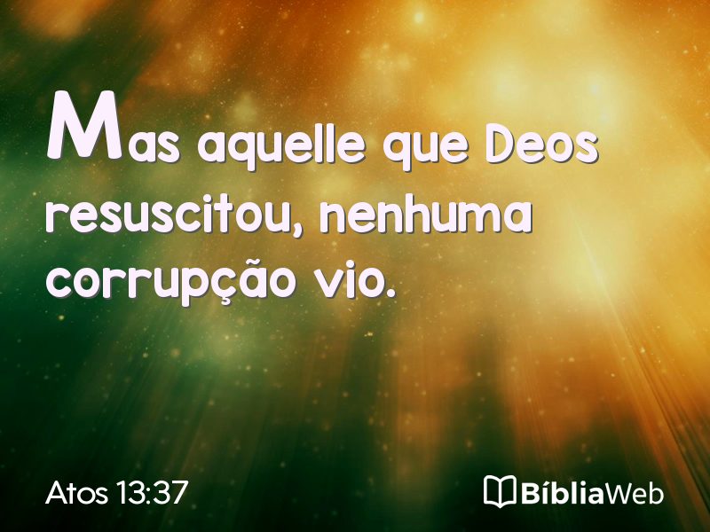 Atos 13:37 em imagem para compartilhar