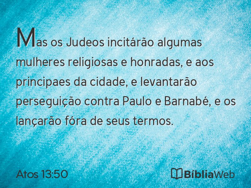 Atos 13:50 em imagem para compartilhar