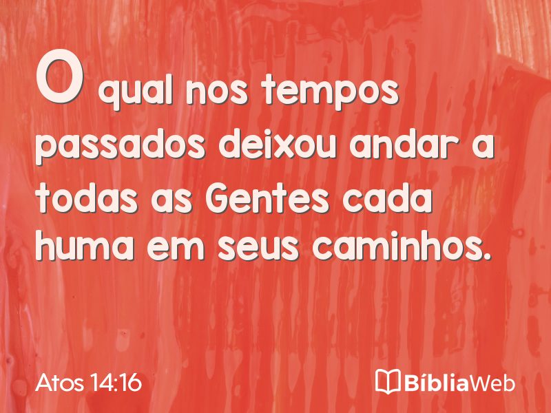 Atos 14:16 em imagem para compartilhar