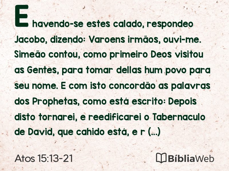 Atos 15:13-21 em imagem para compartilhar