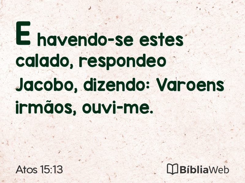 Atos 15:13 em imagem para compartilhar