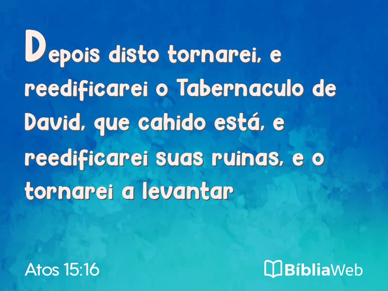 Atos 15:16 em imagem para compartilhar